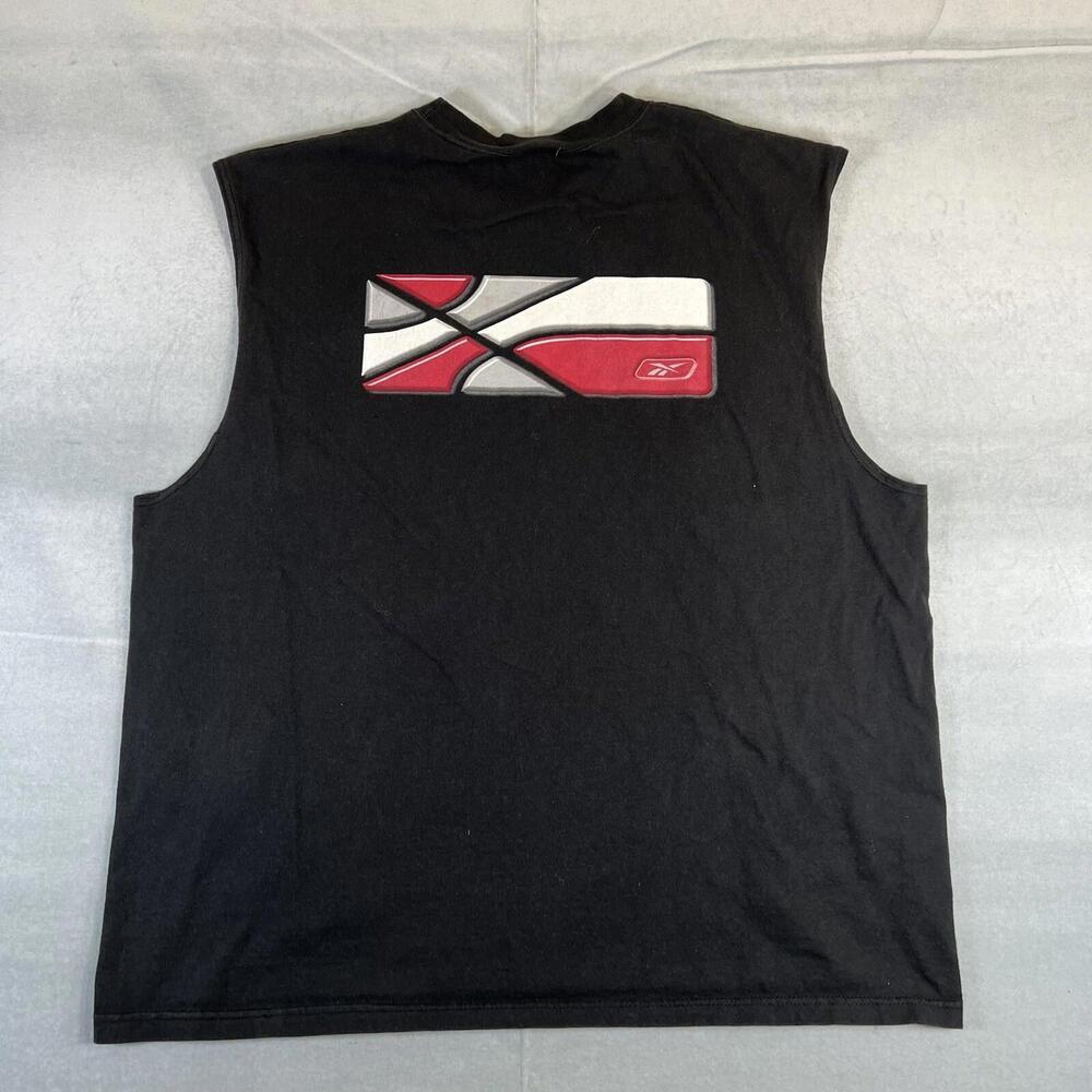 Vintage Y2K Reebok Hoops Tank Top Mens XL Black Sleeveless Shirt Basketball